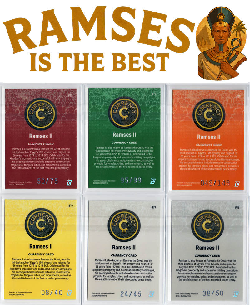 Cardsmiths Series 4 – Ramses II #19 – Mini Bow (Beryl / Garnet / Emerald / Jade / Silver / Citrine)