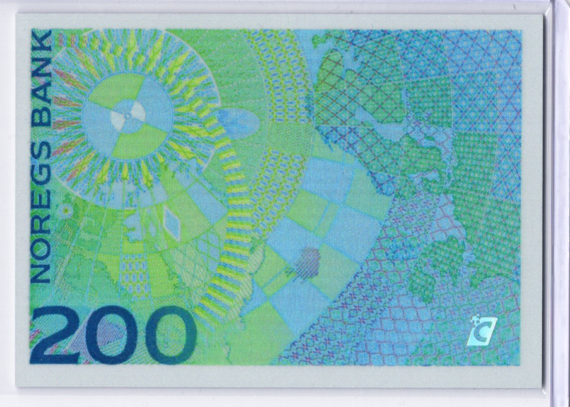 Cardsmiths Holiday Series – Norway 200 Kroner – DSHF (Double Sided Holo Foil)