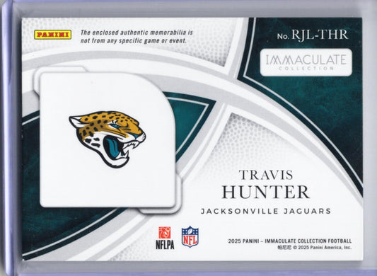 2025 Panini Immaculate Collection – Travis Hunter Player Caps Team Logo – 13/15