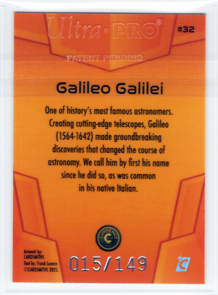 Cardsmiths Space – Galactic Edition – Galileo Galilei #32 – Beryl 015/149
