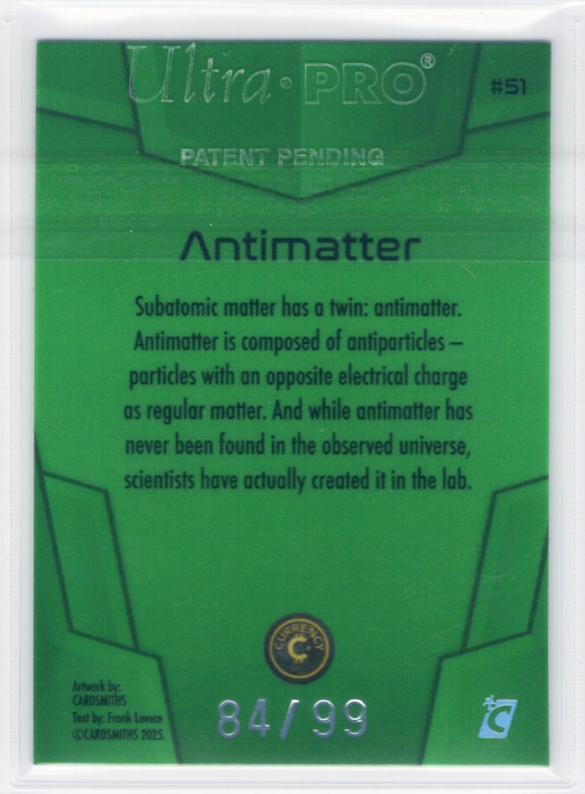 Cardsmiths Space – Galactic Edition – Antimatter #51 – Emerald 84/99