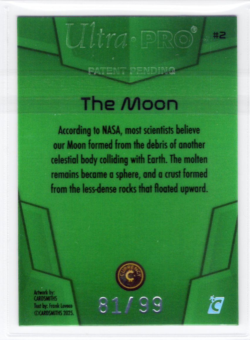 Cardsmiths Space – Galactic Edition – The Moon #2 – Emerald 81/99