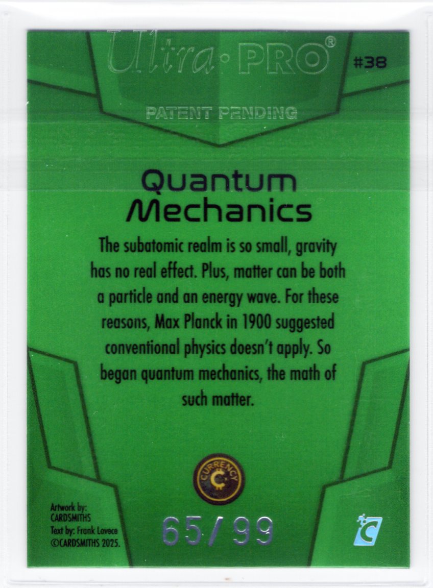 Cardsmiths Space – Galactic Edition – Quantum Mechanics #38 – Emerald 65/99
