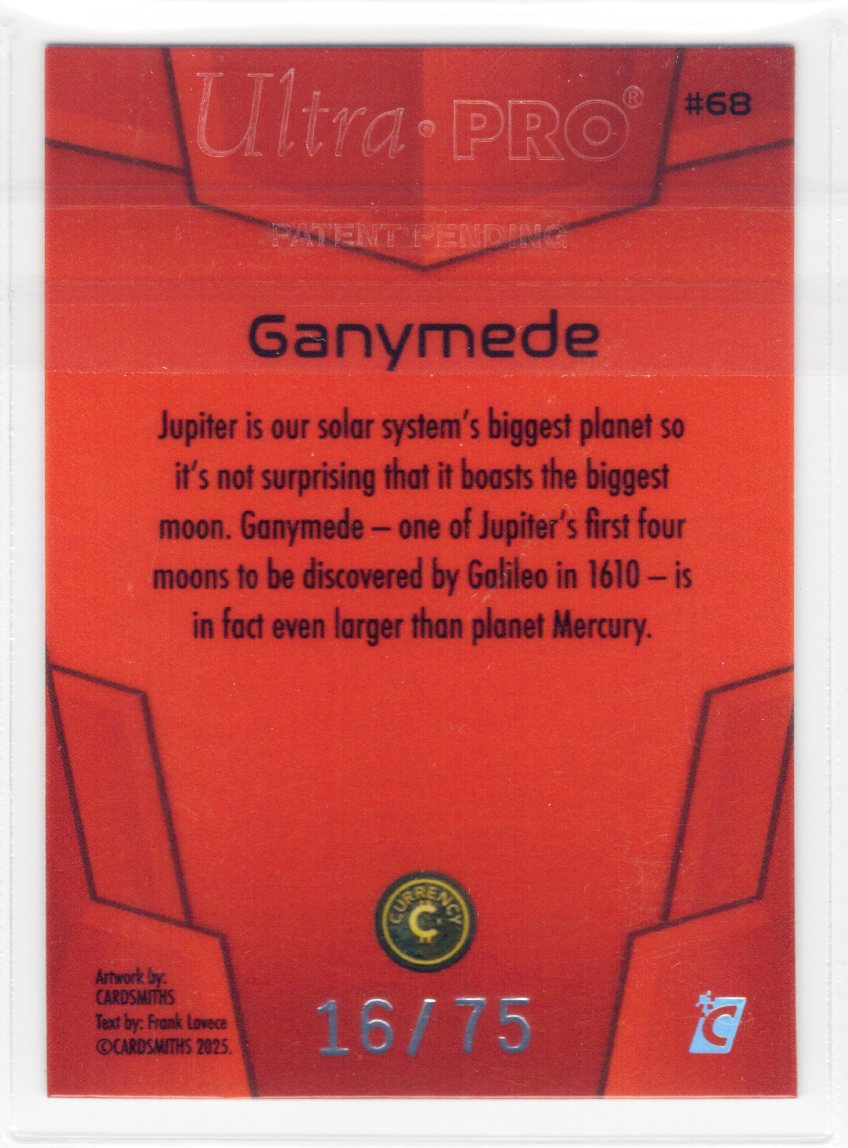 Cardsmiths Space – Galactic Edition – Ganymede #68 – Garnet 16/75