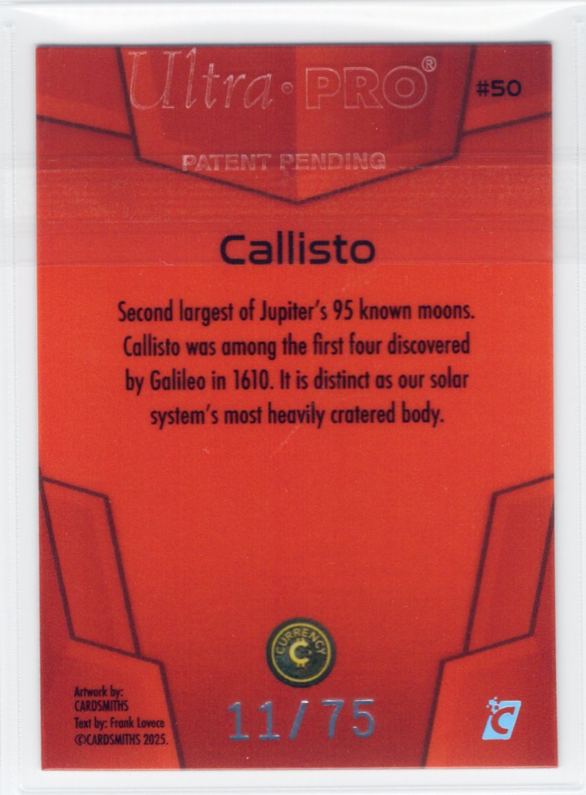 Cardsmiths Space – Galactic Edition – Callisto #50 – Garnet 11/75