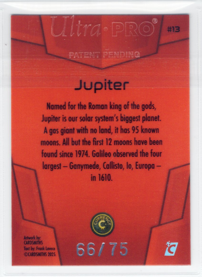 Cardsmiths Space – Galactic Edition – Jupiter #13 – Garnet 66/75