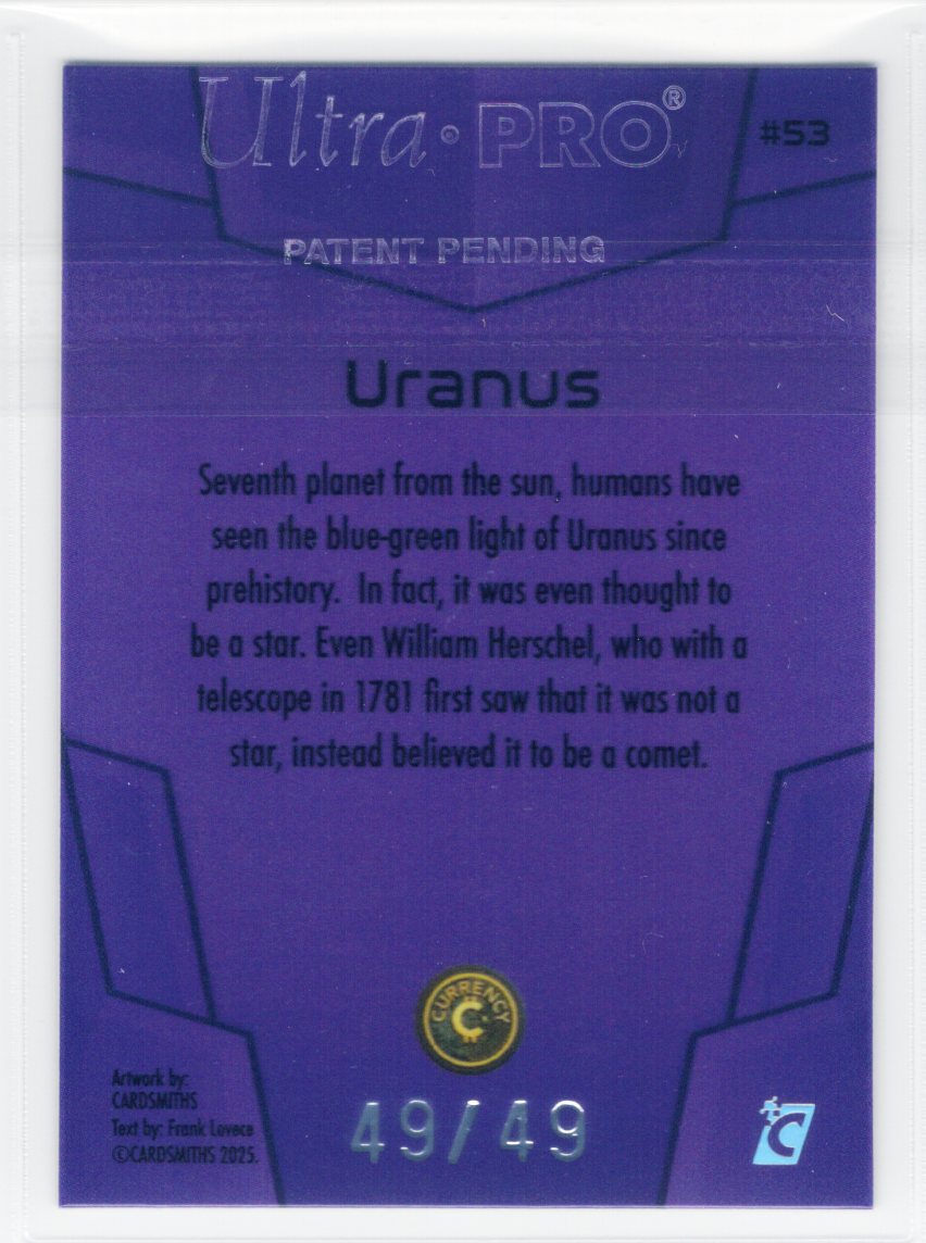 Cardsmiths Space – Galactic Edition – Uranus #53 – Amethyst 49/49 (Omega)
