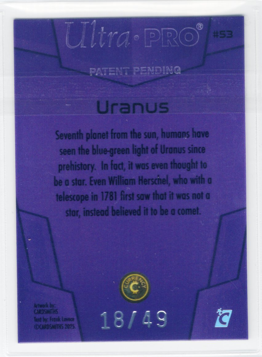 Cardsmiths Space – Galactic Edition – Uranus #53 – Amethyst 18/49