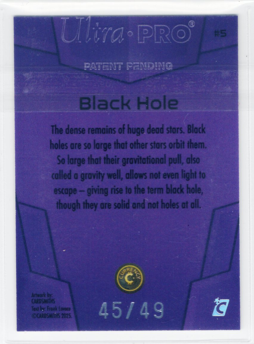 Cardsmiths Space – Galactic Edition – Black Hole #5 – Amethyst 45/49