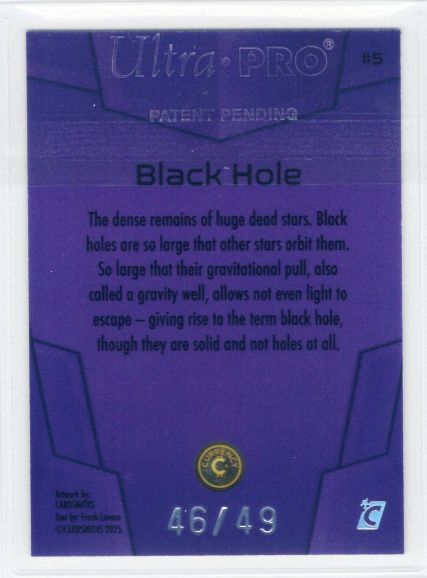 Cardsmiths Space – Galactic Edition – Black Hole #5 – Amethyst 46/49