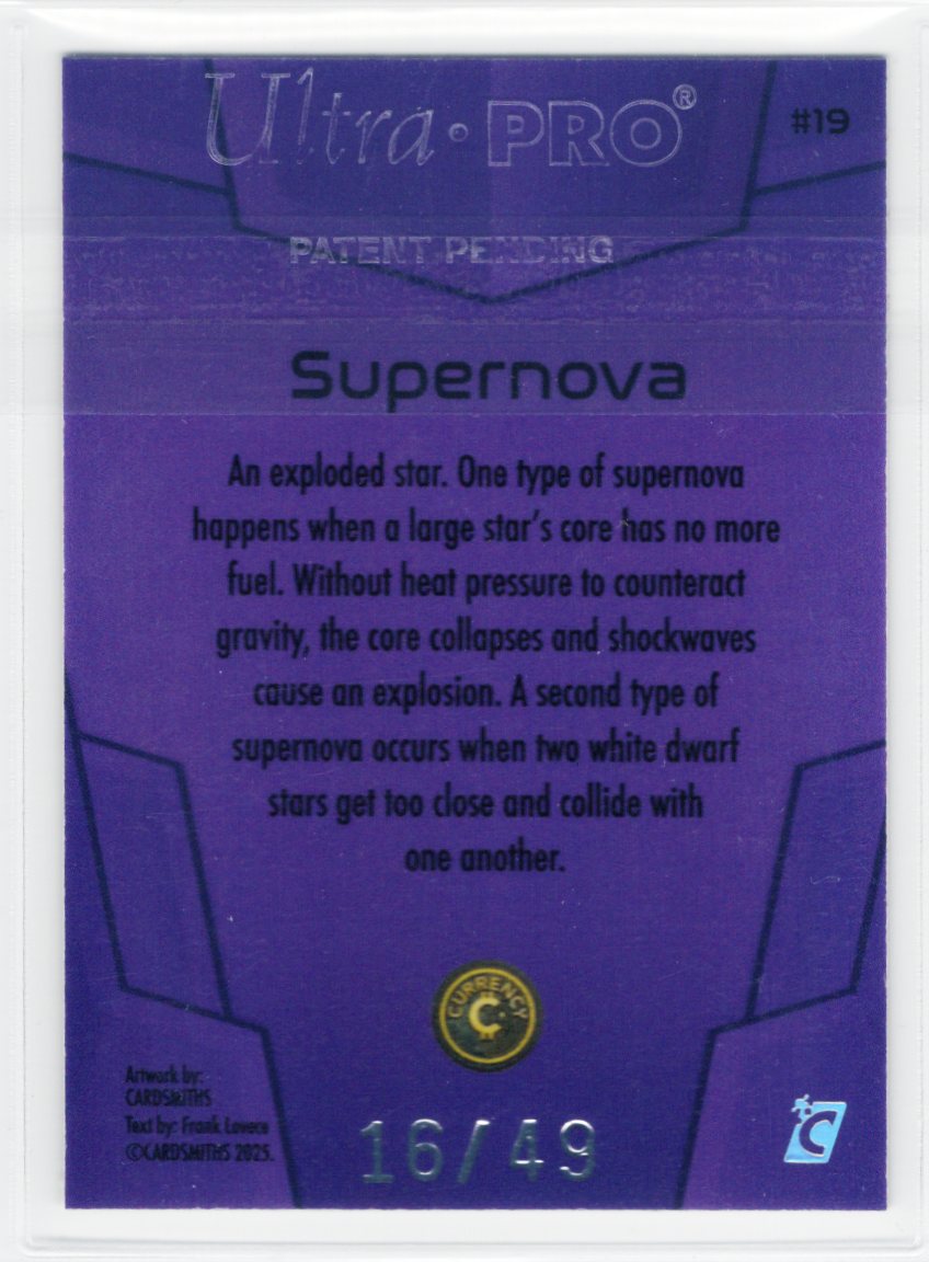Cardsmiths Space – Galactic Edition – Supernova #19 – Amethyst 16/49