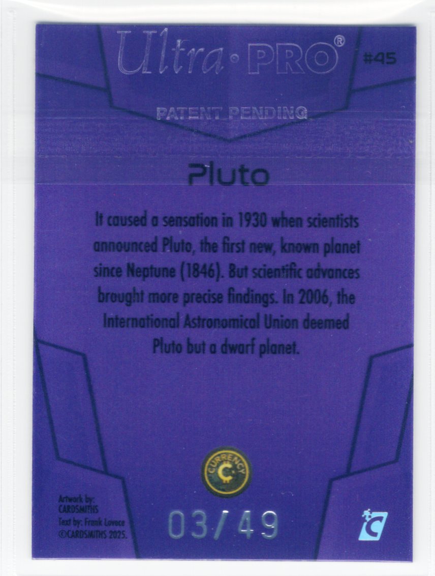 Cardsmiths Space – Galactic Edition – Pluto #45 – Amethyst 03/49