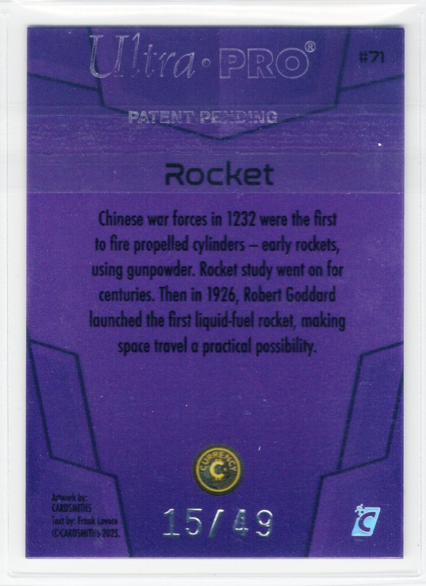 Cardsmiths Space – Galactic Edition – Rocket #71 – Amethyst 15/49