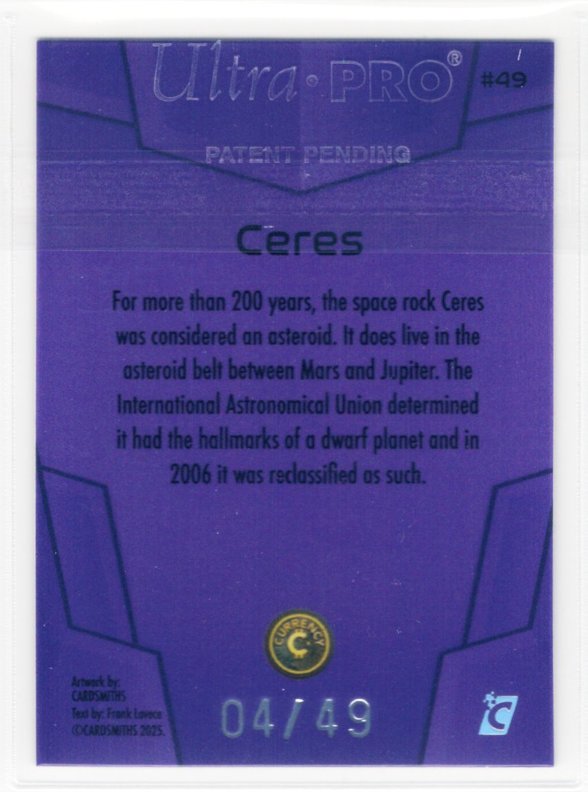 Cardsmiths Space – Galactic Edition – Ceres #49 – Amethyst 04/49