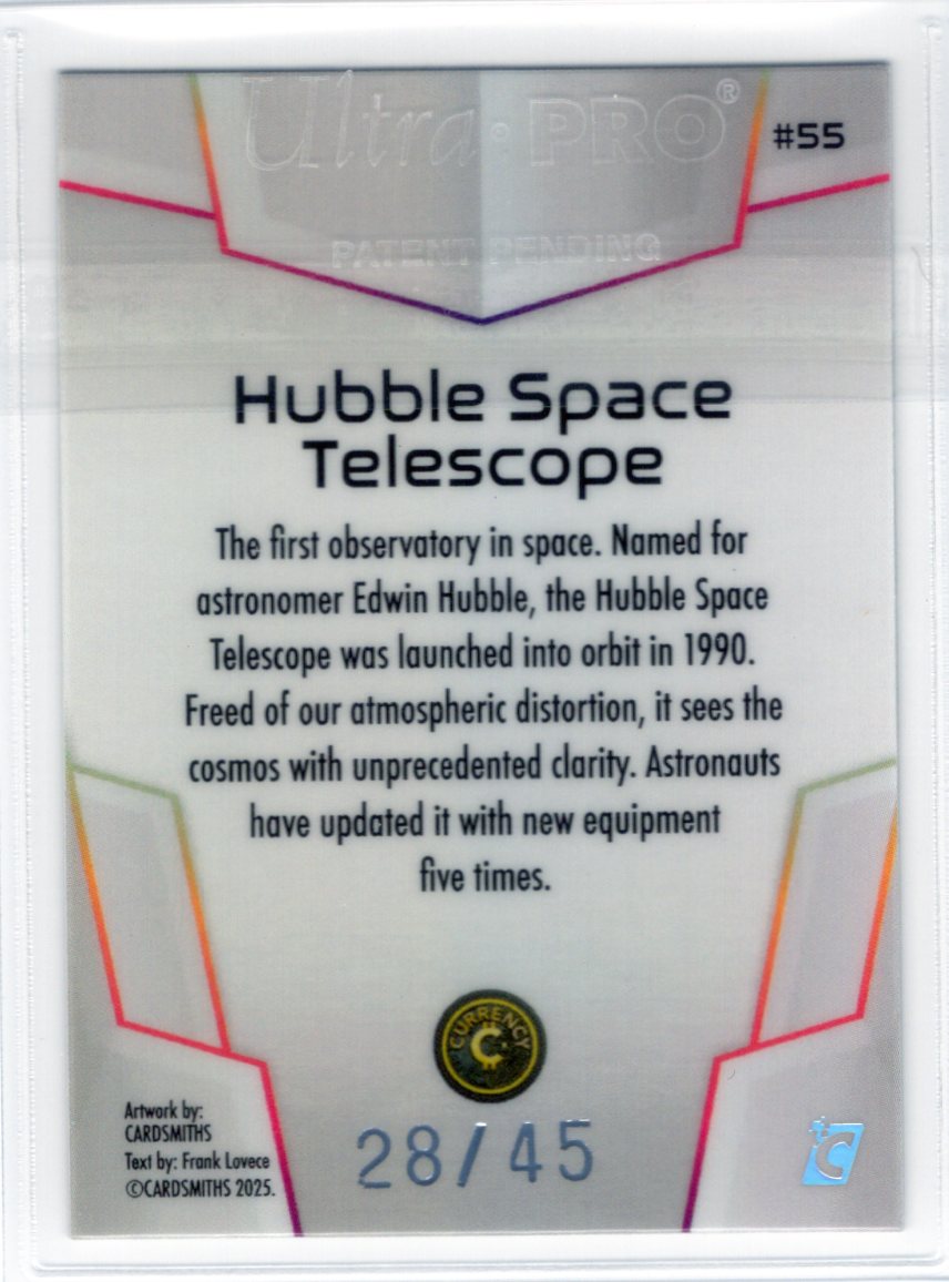 Cardsmiths Space – Galactic Edition – Hubble Space Telescope #55 – Opal 28/45