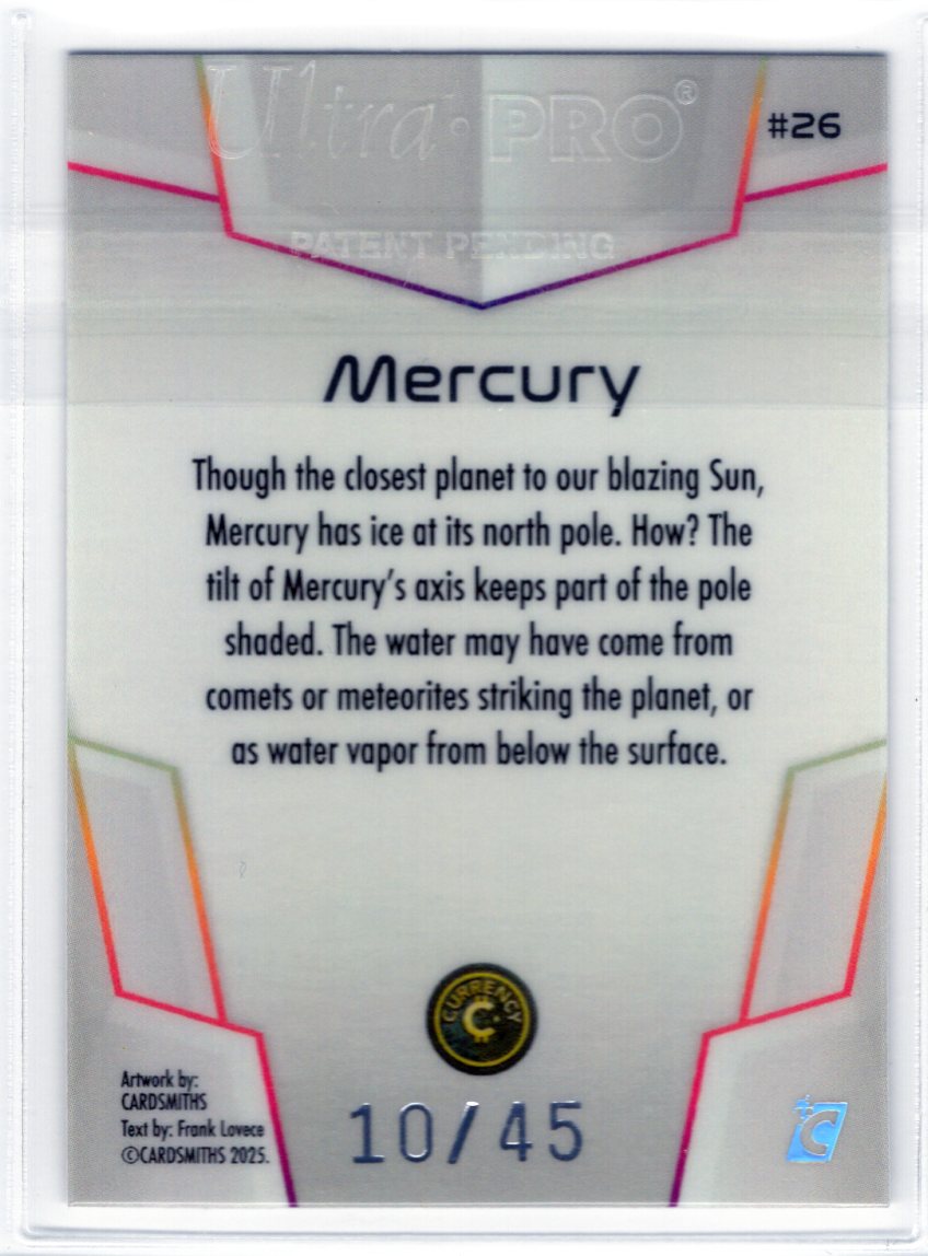 Cardsmiths Space – Galactic Edition – Mercury #26 – Opal 10/45