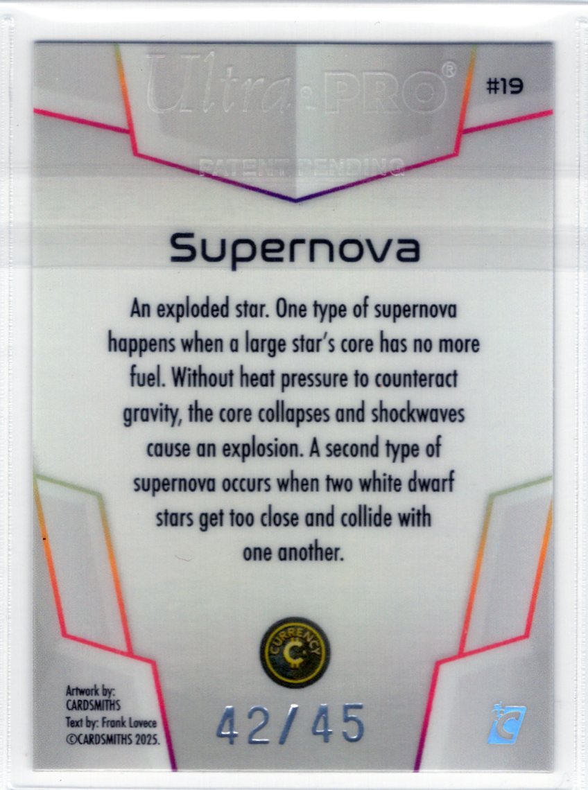 Cardsmiths Space – Galactic Edition – Supernova #19 – Opal 42/45
