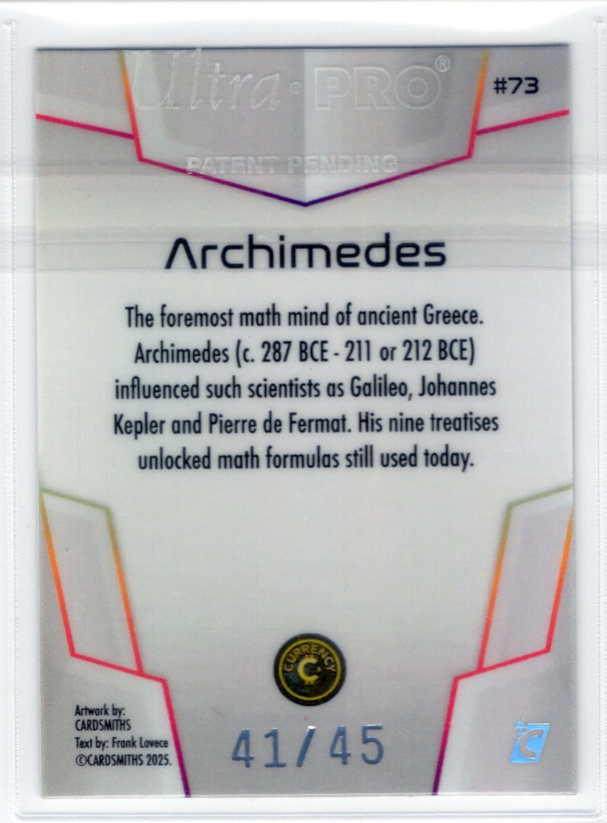Cardsmiths Space – Galactic Edition – Archimedes #73 – Opal 41/45