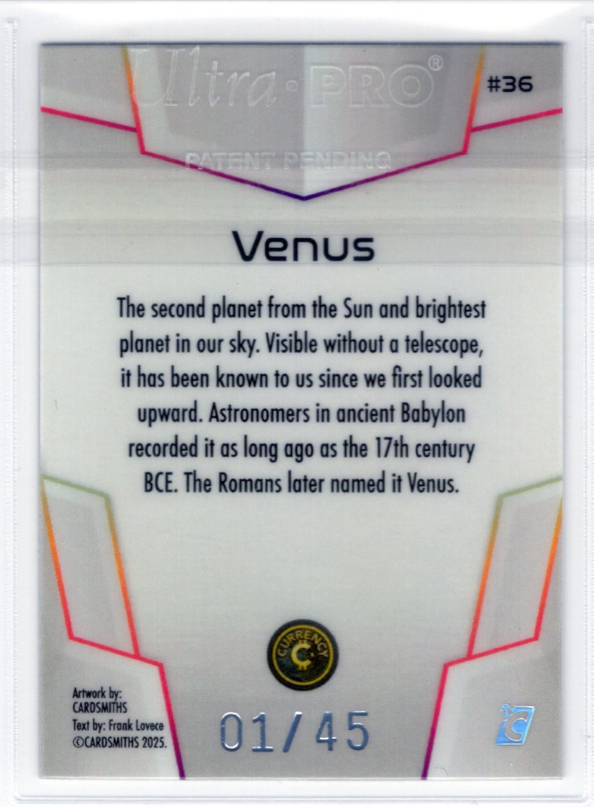Cardsmiths Space – Galactic Edition – Venus #36 – Opal 01/45 (Alpha)