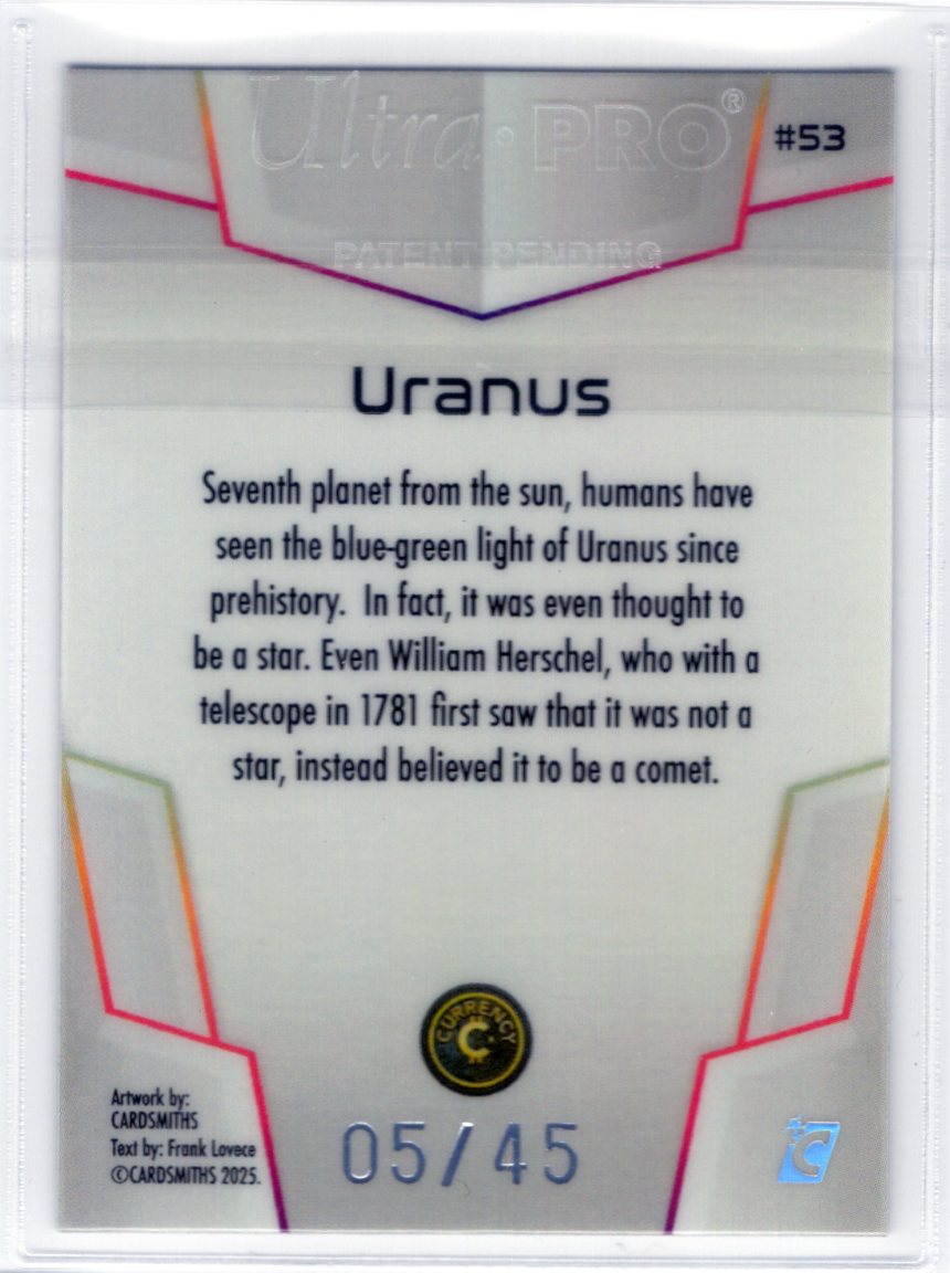Cardsmiths Space – Galactic Edition – Uranus #53 – Opal 05/45