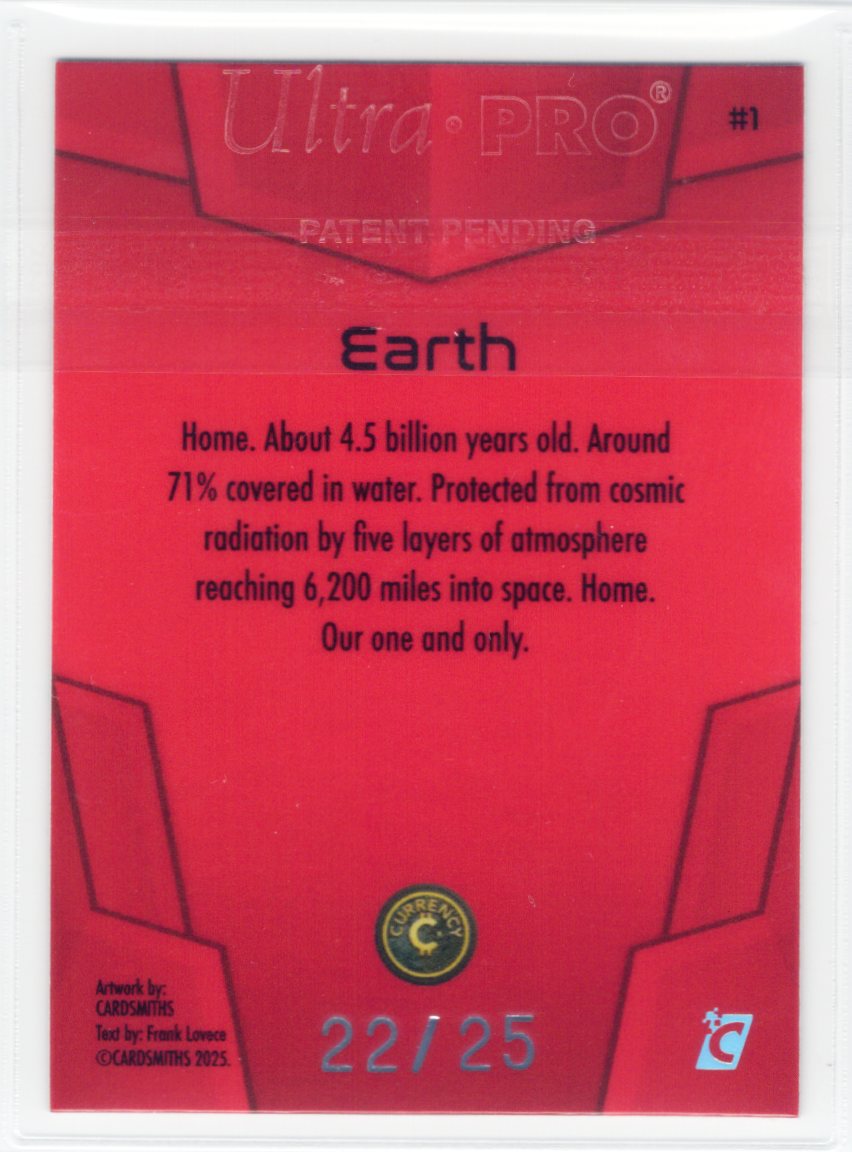 Cardsmiths Space – Galactic Edition – Earth #1 – Ruby 22/25