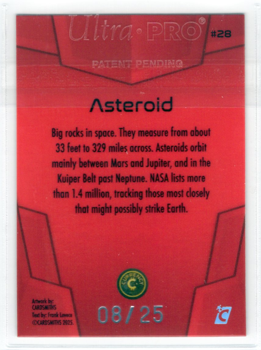 Cardsmiths Space – Galactic Edition – Asteroid #28 – Ruby 08/25