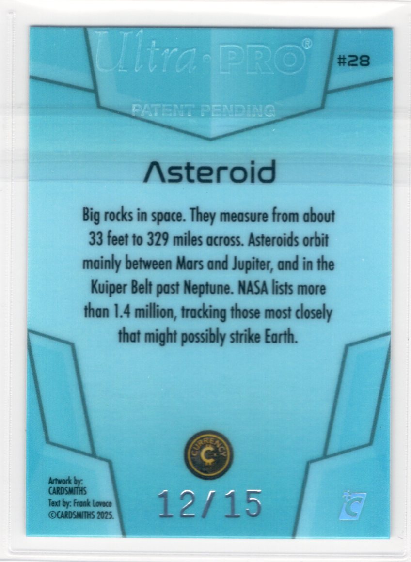 Cardsmiths Space – Galactic Edition – Asteroid #28 – Aquamarine 12/15