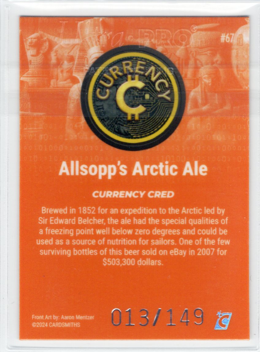 Cardsmiths Series 4 – Allsopp’s Arctic Ale #67 – Beryl 013/149
