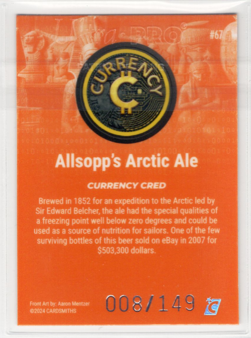 Cardsmiths Series 4 – Allsopp’s Arctic Ale #67 – Beryl 008/149