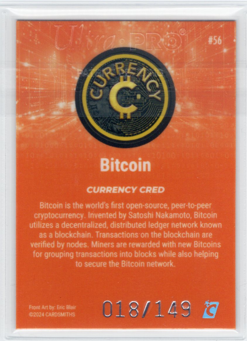 Cardsmiths Series 4 – Bitcoin #56 – Beryl 018/149
