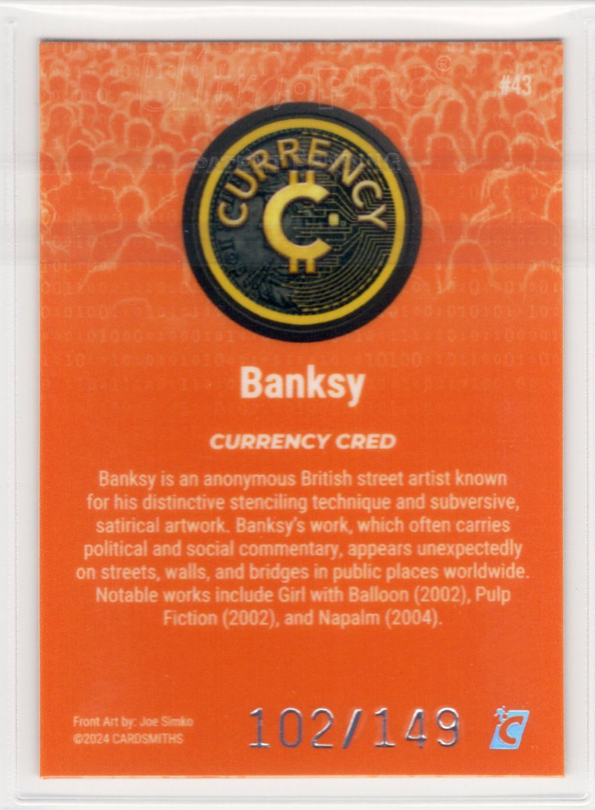 Cardsmiths Series 4 – Banksy #43 – Beryl 102/149