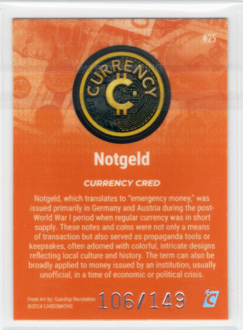Cardsmiths Series 4 – Notgeld #25 – Beryl 106/149
