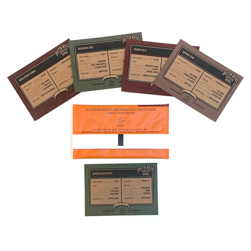 Dustin Myers "Perfectly Normal" Artist Trading Cards - Factory Sealed 6-Box Hobby Case (with Exclusive ThinkSpace Pack)