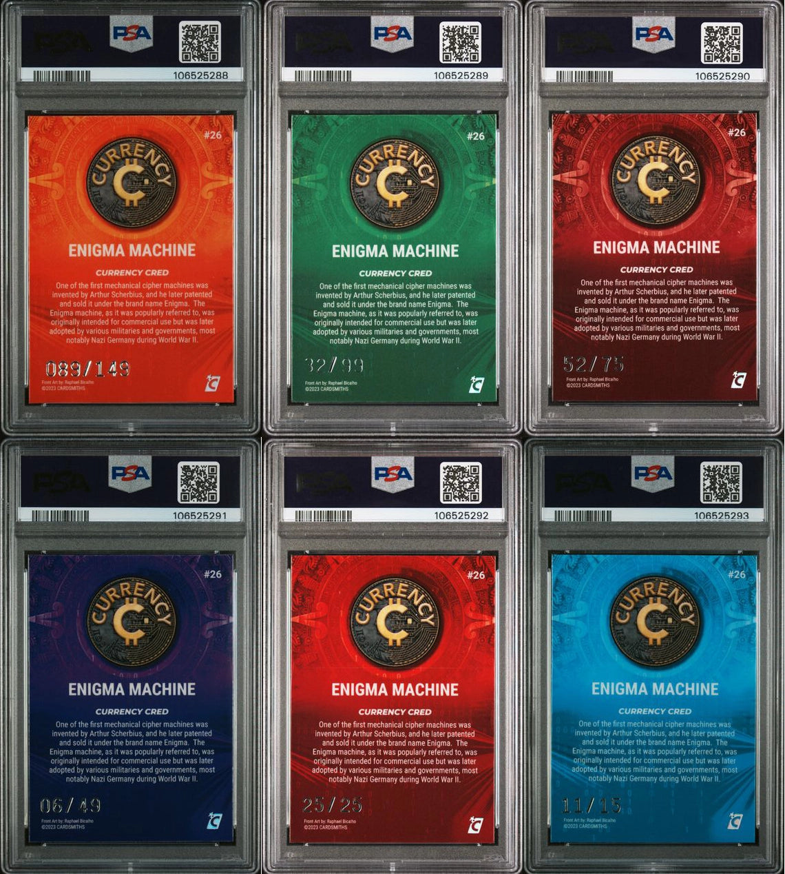 Currency Series 2 – Enigma Machine #26 Gemstone Mini Bow (PSA Sequential Pop 1s)