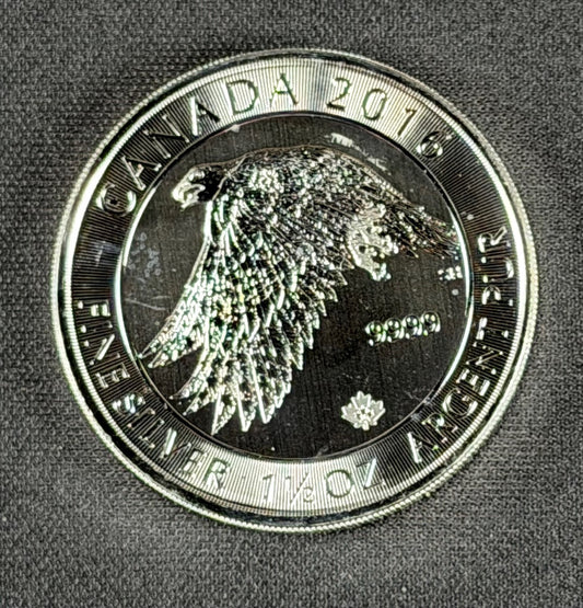 2018 Canada Snow Falcon – 1.5 Troy oz .9999 Fine Silver
