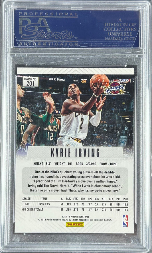 2012 Panini Prizm – Kyrie Irving #201 – PSA 9 (24624202)