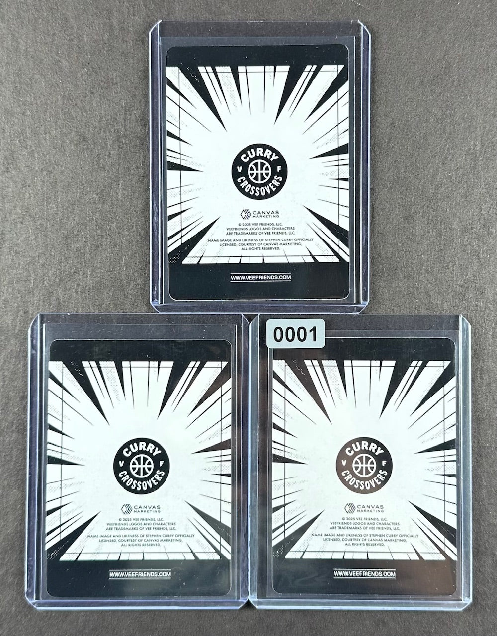 VeeFriends Super Stickers – Curry Crossover - 3-Card Bundle – Driven Dragon + Competitive Clown + Adventurous Astronaut