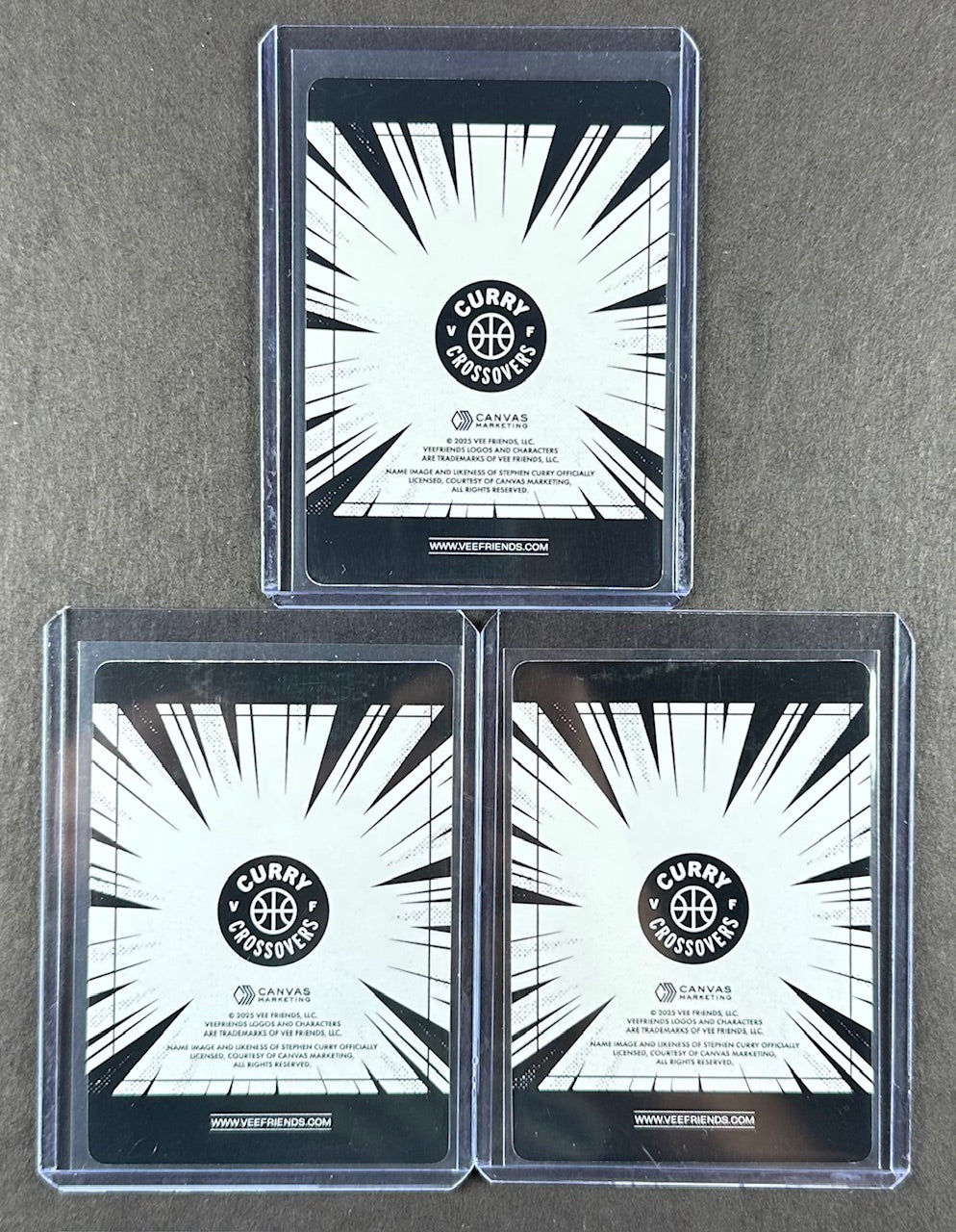 VeeFriends Super Stickers – Curry Crossovers 3-Card Bundle – Rare Robot + Driven Dragon + Dialed In Dog