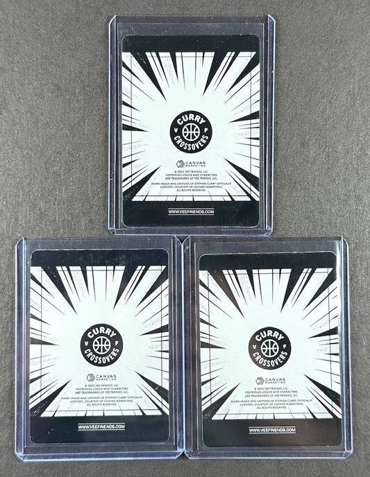 VeeFriends Super Stickers – Curry Crossovers 3-Card Bundle – Driven Dragon + Forever Phoenix + Dialed In Dog