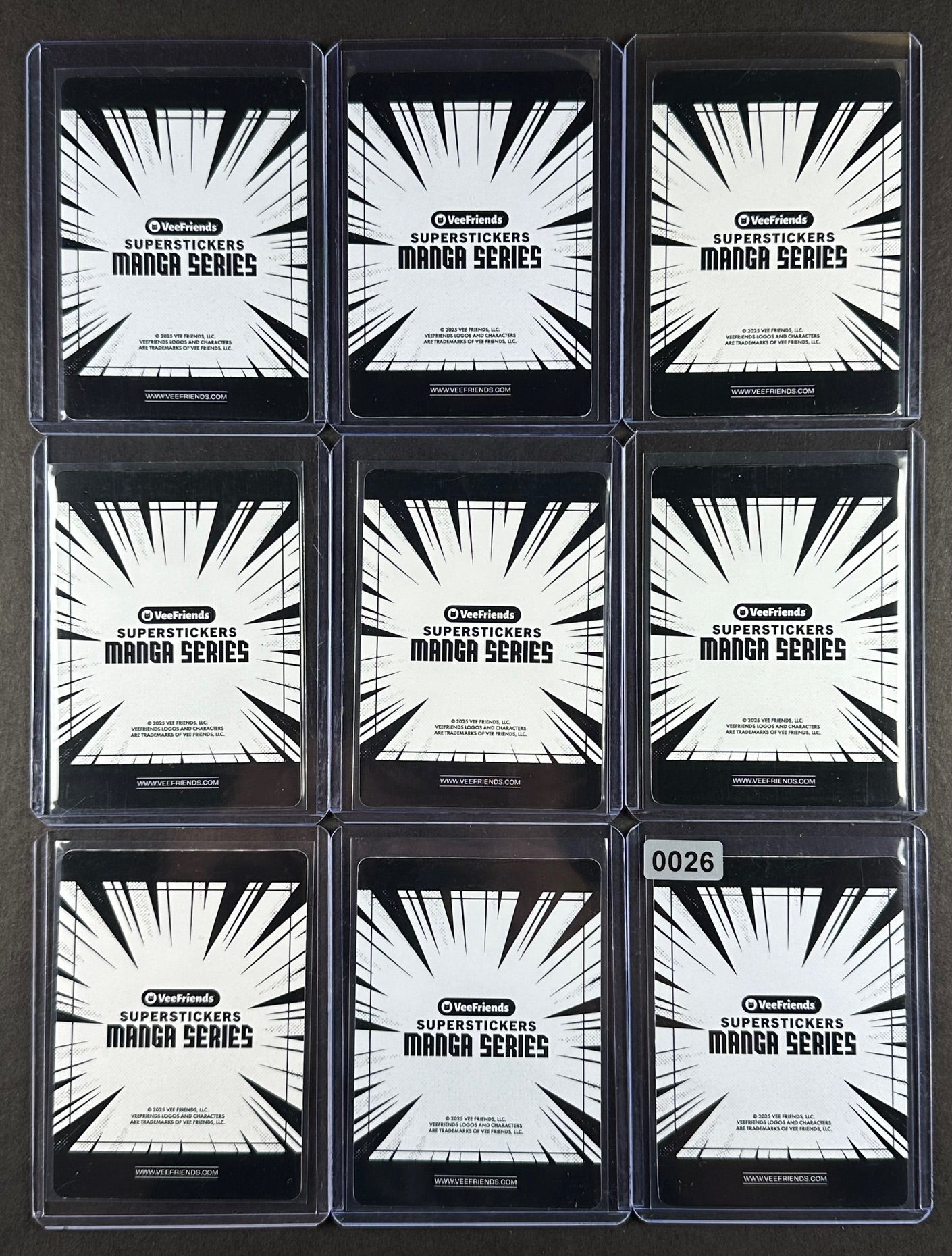 VeeFriends Super Stickers – 9-Card Manga Cloud Bundle – Determined Dolphin + Happy Hermit Crab + Fly Firefly + Big Game Bandicoot + Flex’n Fox + Focused Falcon + Hype Horse + Dialed In Dog + Tenacious Turkey