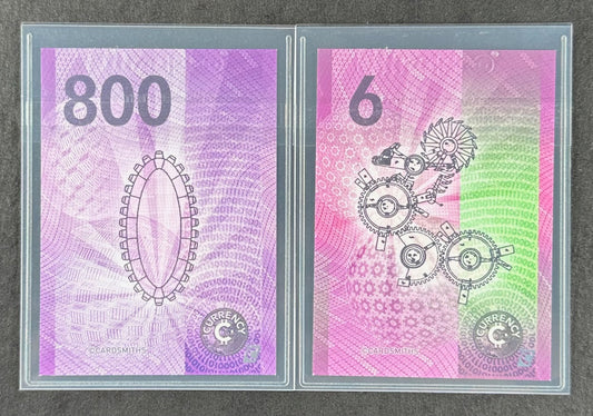 Cardsmiths Series 4 – 2-Card Bundle – Muriel Siebert #800 + Charles Babbage #6 – Cold Foils