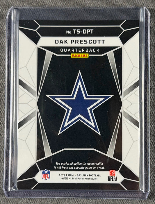 2024 Panini Obsidian Football – Dak Prescott Trifecta TS-DPT – Triple Patch