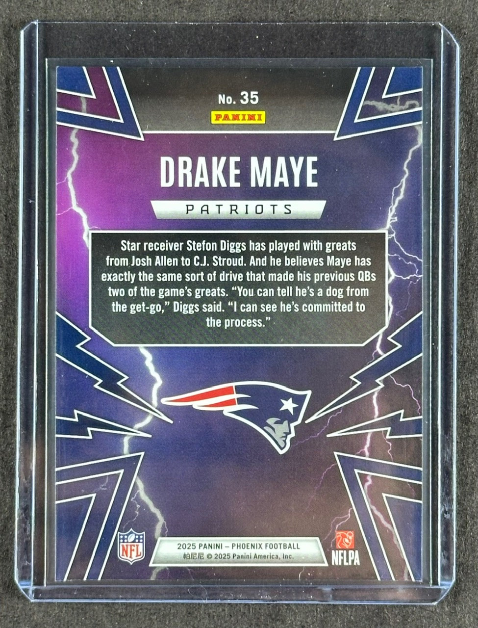 2025 Panini Phoenix Thunderbirds Insert - Drake Maye (Patriots)