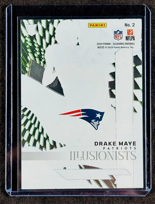 2024 Panini Illusions Illusionists Drake Maye Rookie Insert #2 – New England Patriots