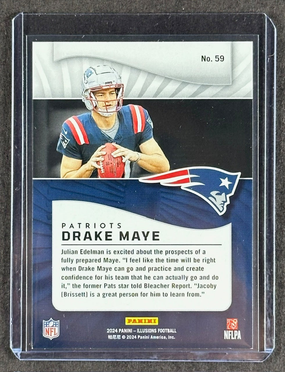 2024 Panini Illusions Drake Maye Rookie #59 – New England Patriots