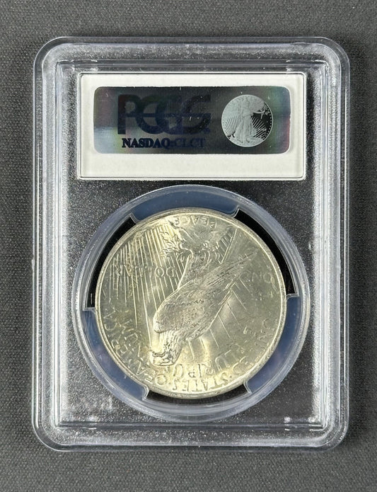 1923 Peace Dollar $1 – PCGS MS63 – U.S. Silver Coin