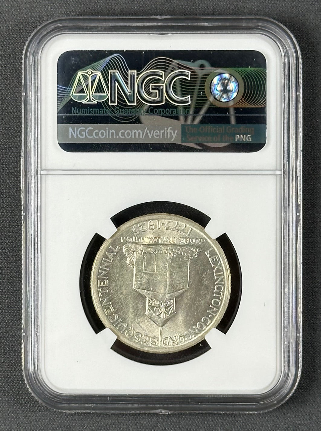 1925 Lexington-Concord Half Dollar 50¢ – NGC MS62 – U.S. Silver Commemorative Coin