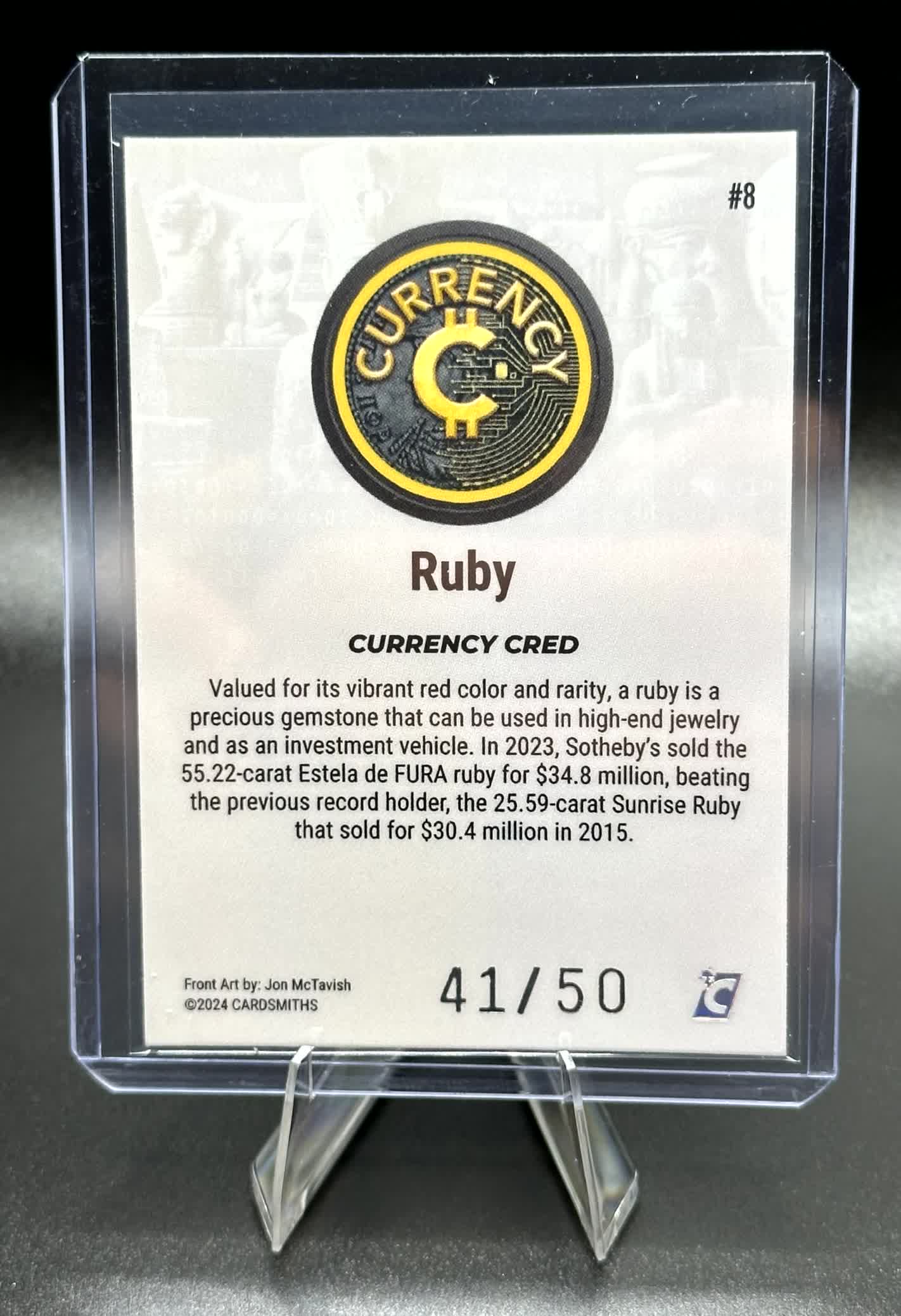 Cardsmiths Series 4 - Ruby #8 - Silver 41/50