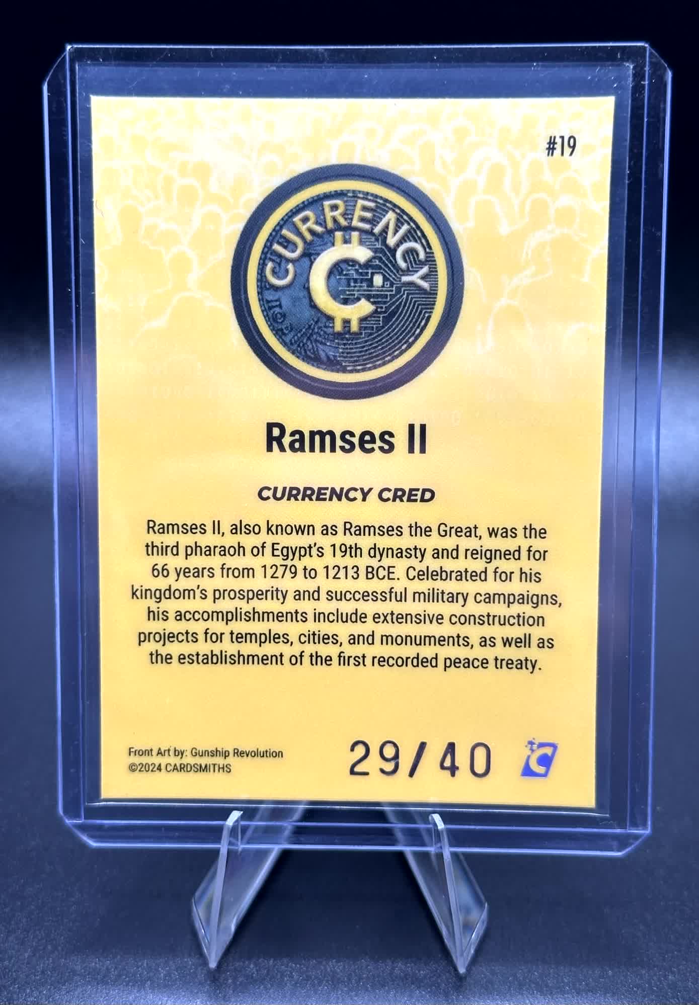 Cardsmiths Series 4 - Ramses II #19 - Citrine 29/40