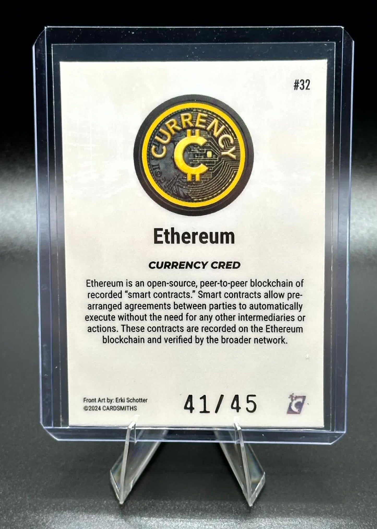 Cardsmiths Series 4 - Ethereum King #32 - Opal 41/45